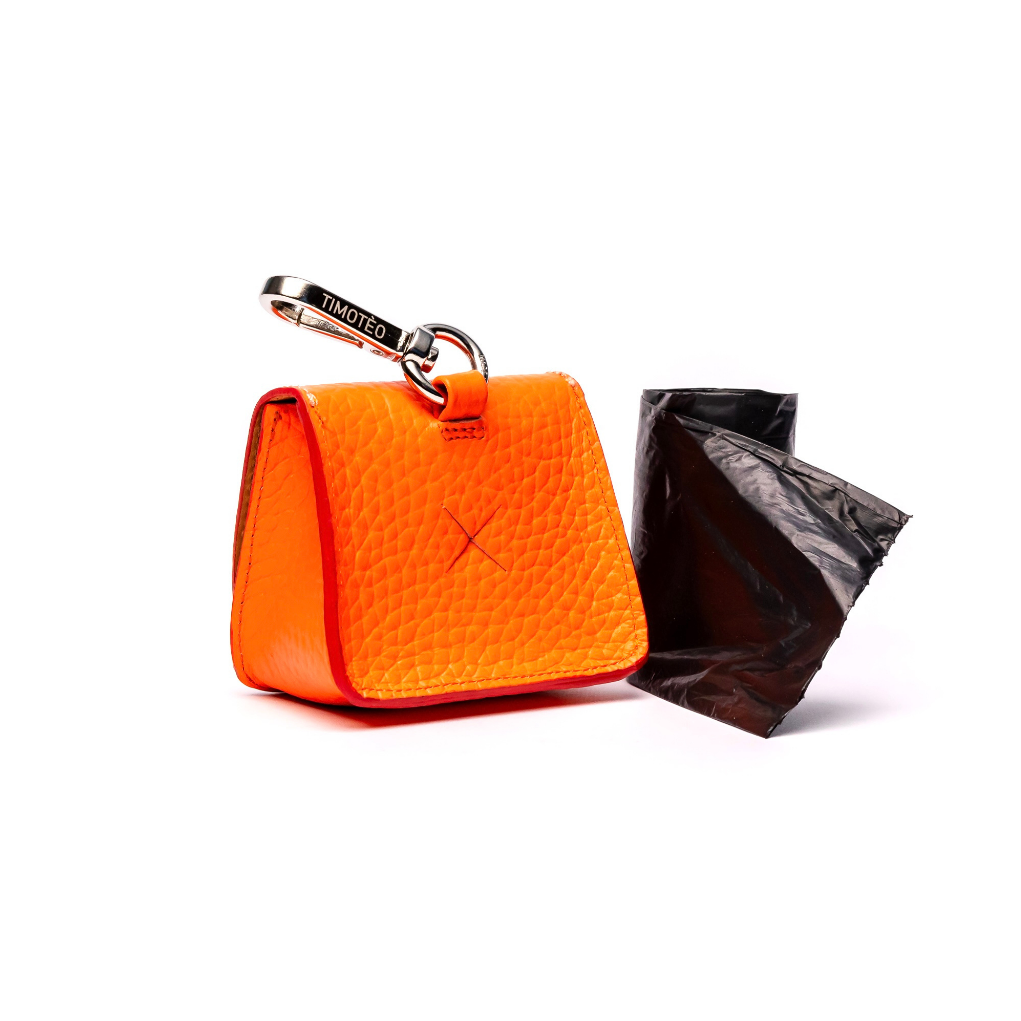 TT Bag Iconic Orange - Porta Bolsas en cuero