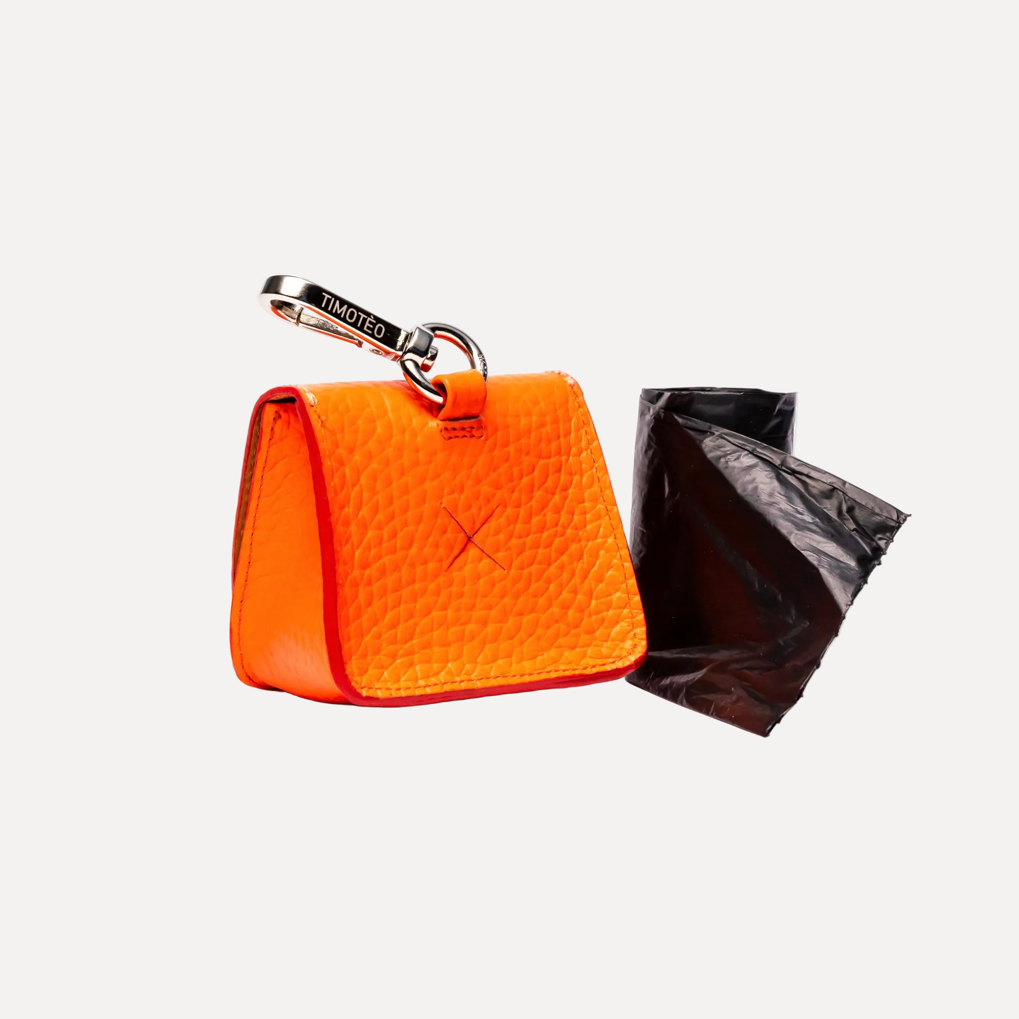 TT Bag Iconic Orange - Leather Waste bag holder
