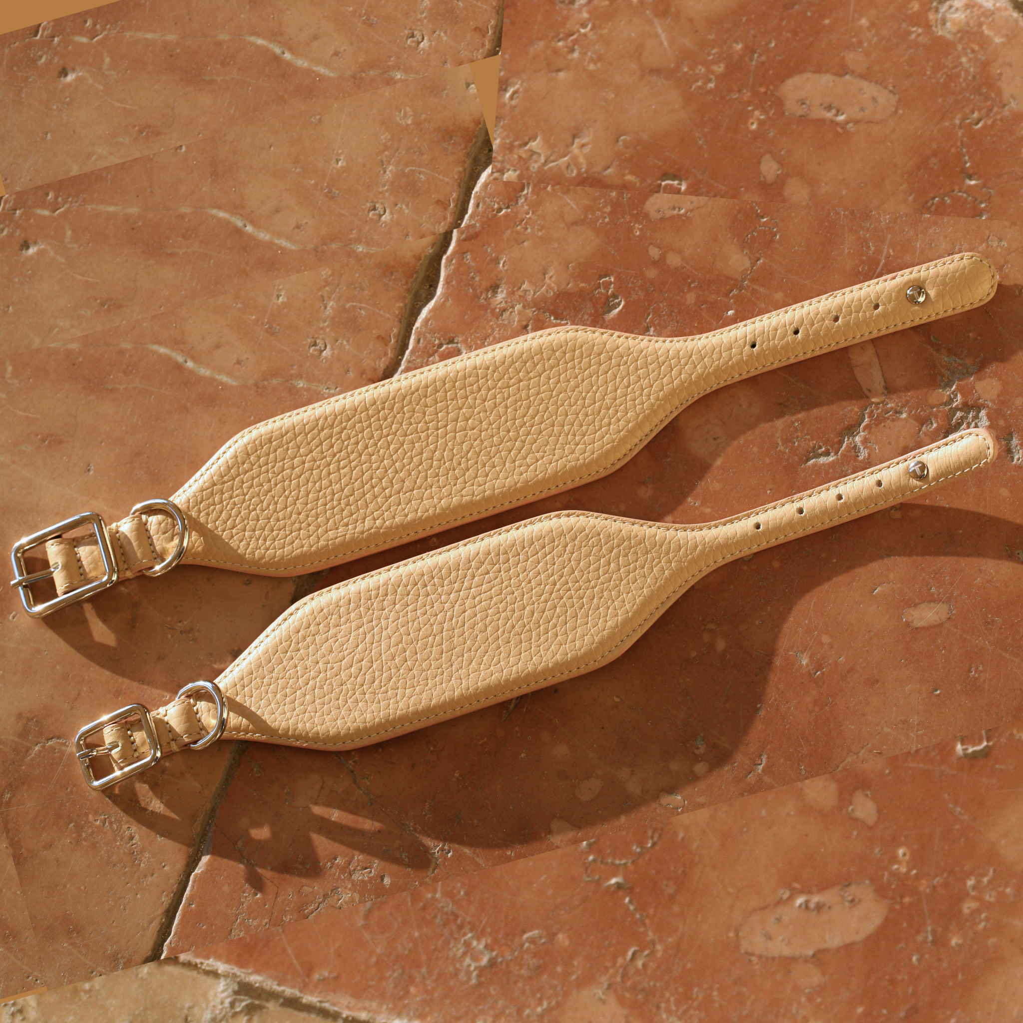 Collare Levriero in pelle Sahara