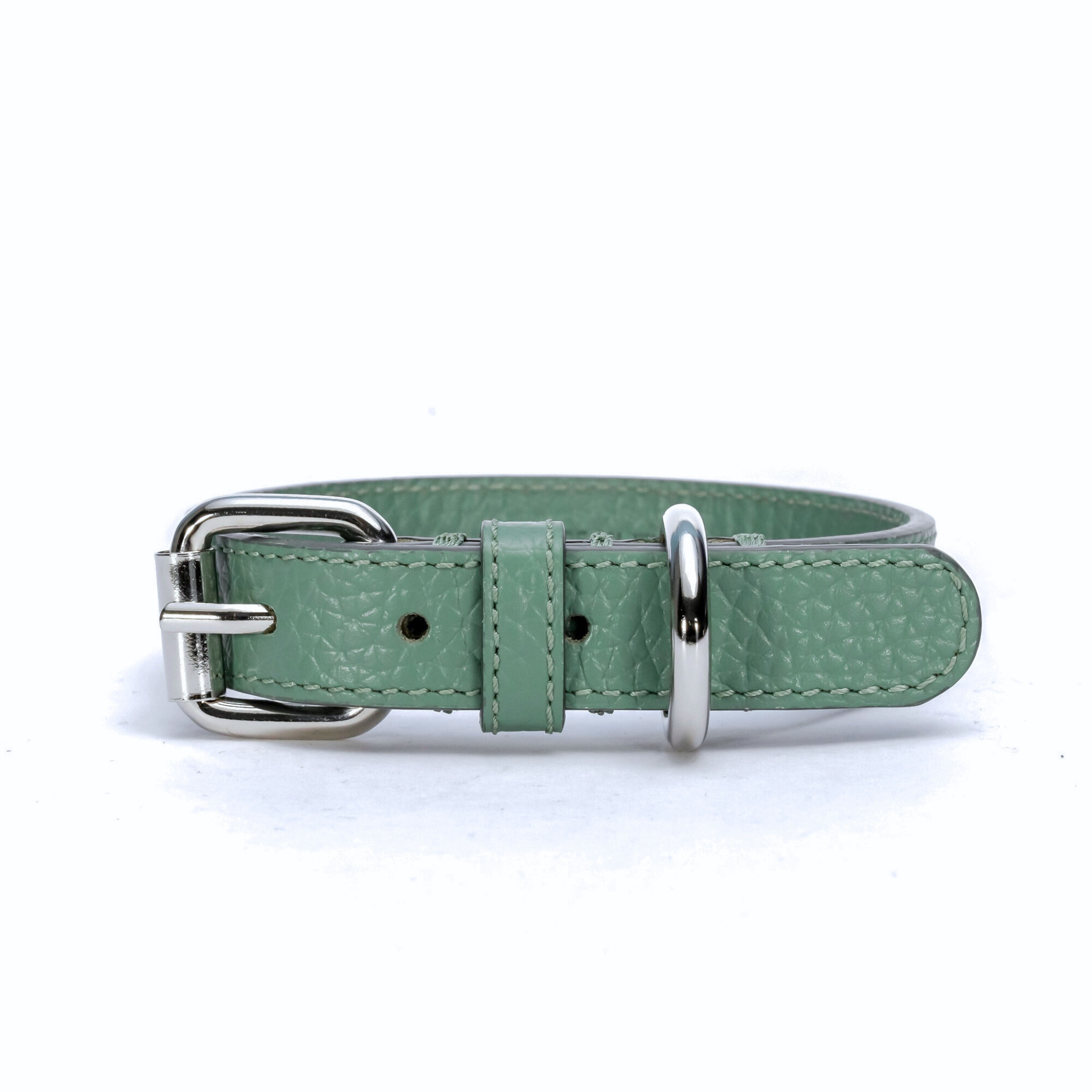 Lederhalsband Mint