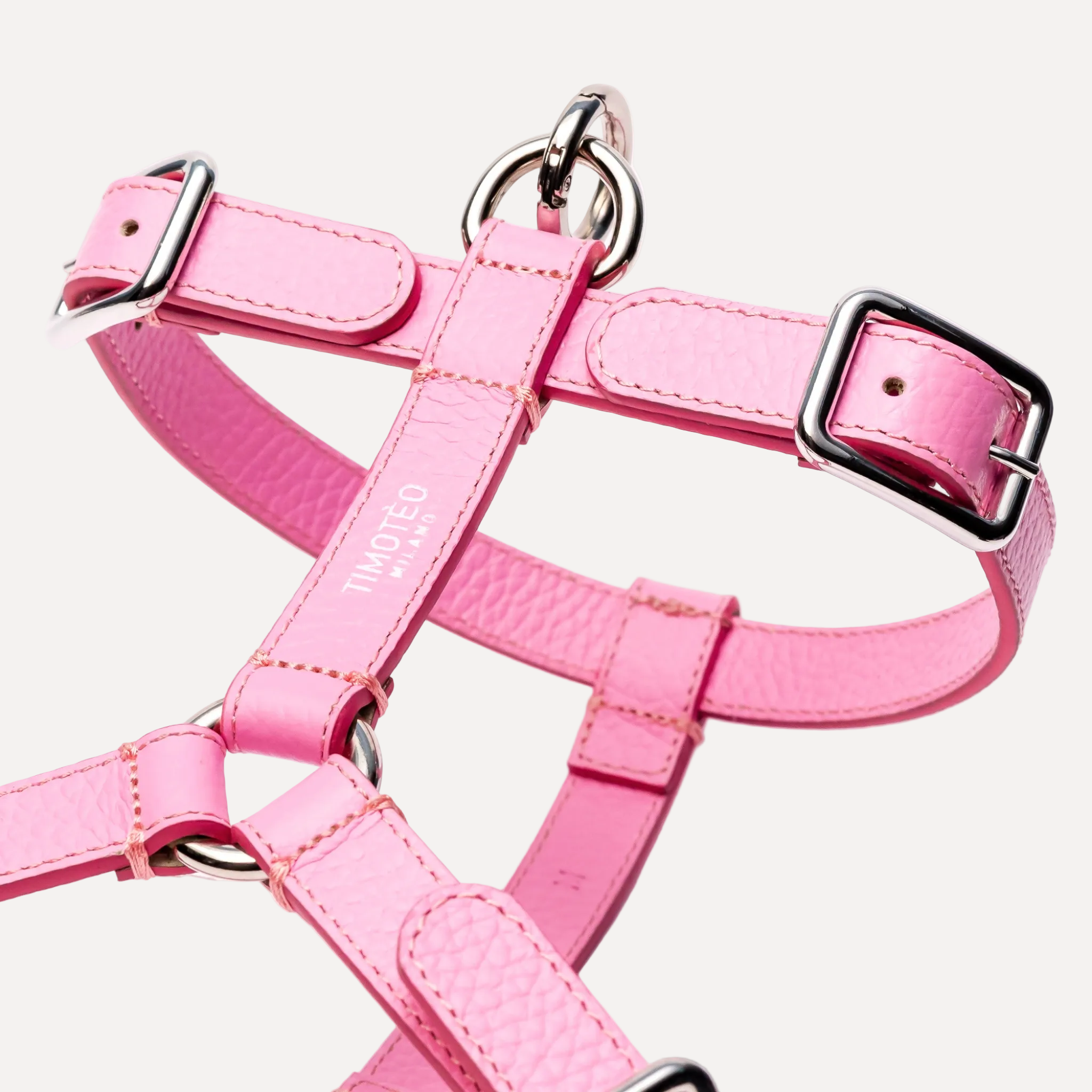 H Leather Harness Flamingo