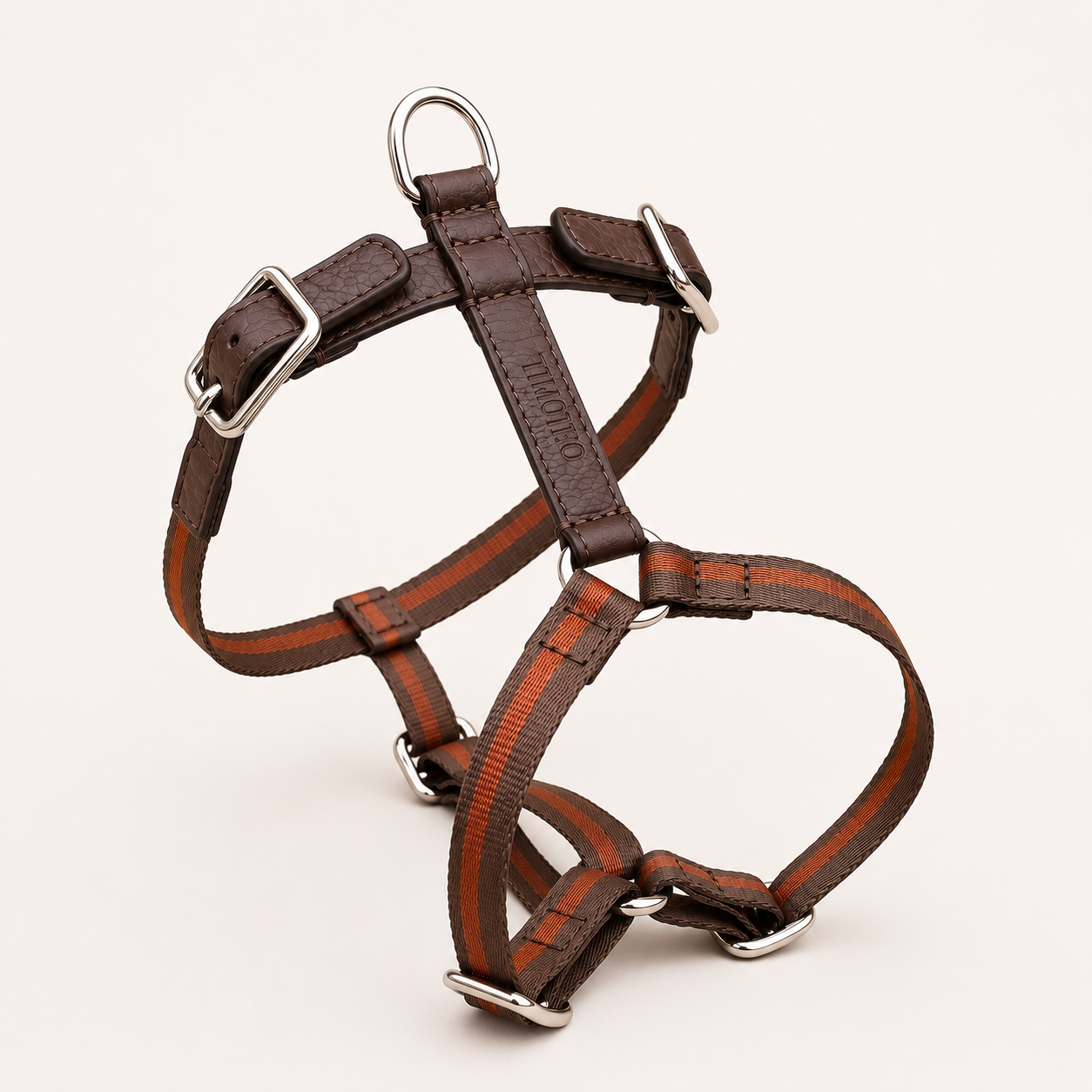 Tobacco H Harness - Webbing & Leather