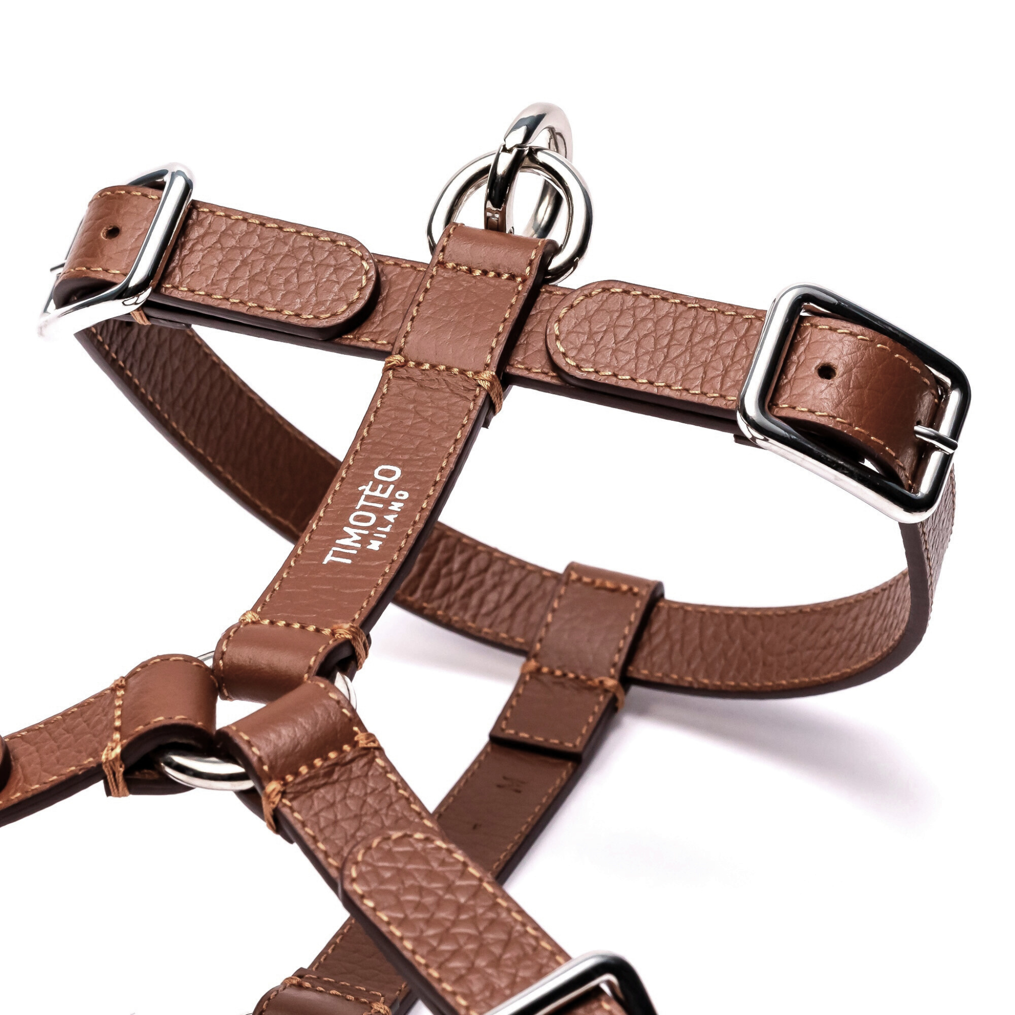 Pettorina H in pelle Cinnamon