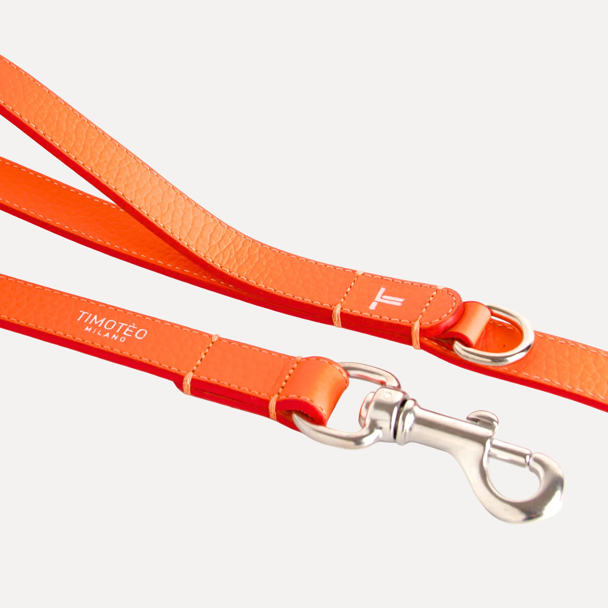Guinzaglio in pelle Iconic orange