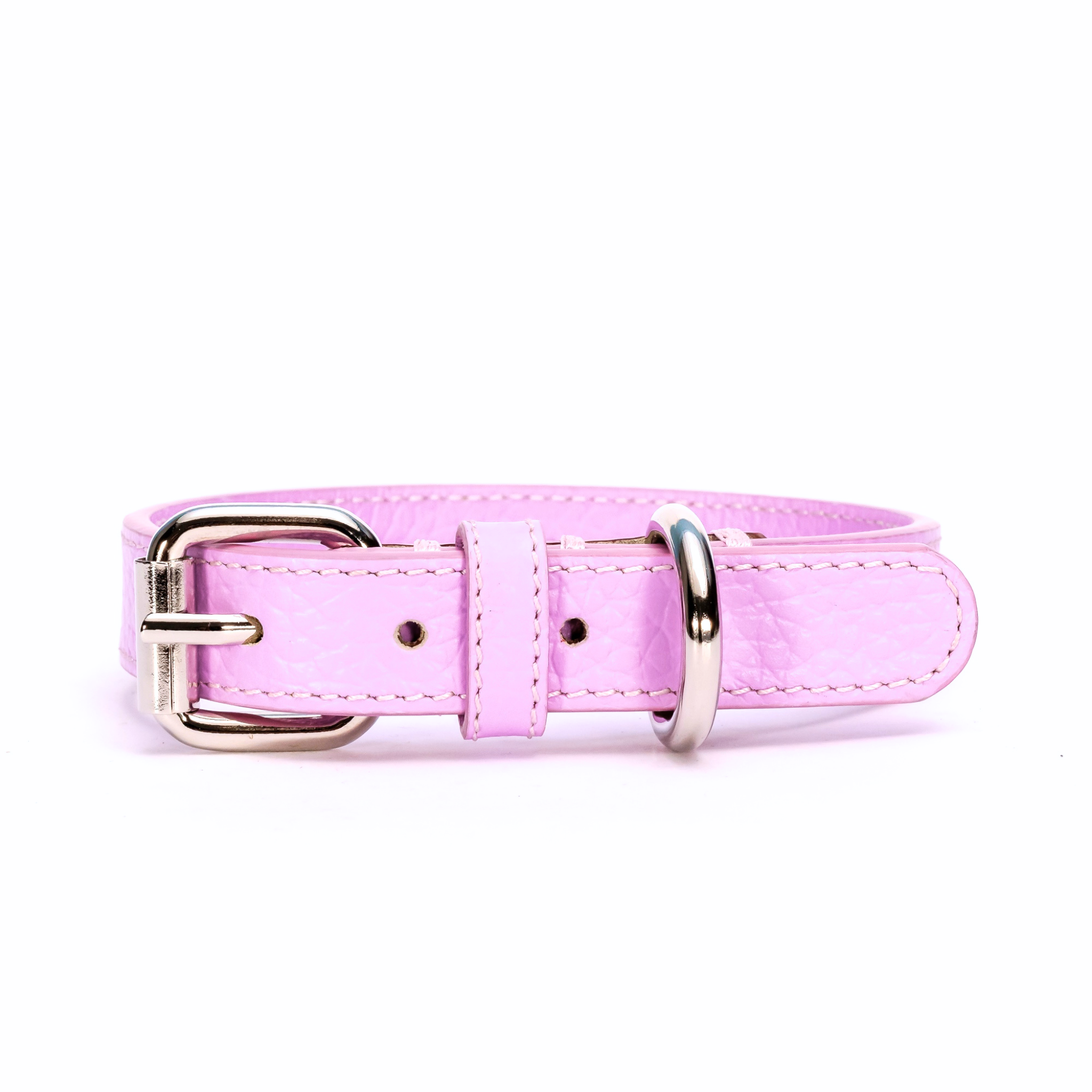 Lederhalsband Lilac
